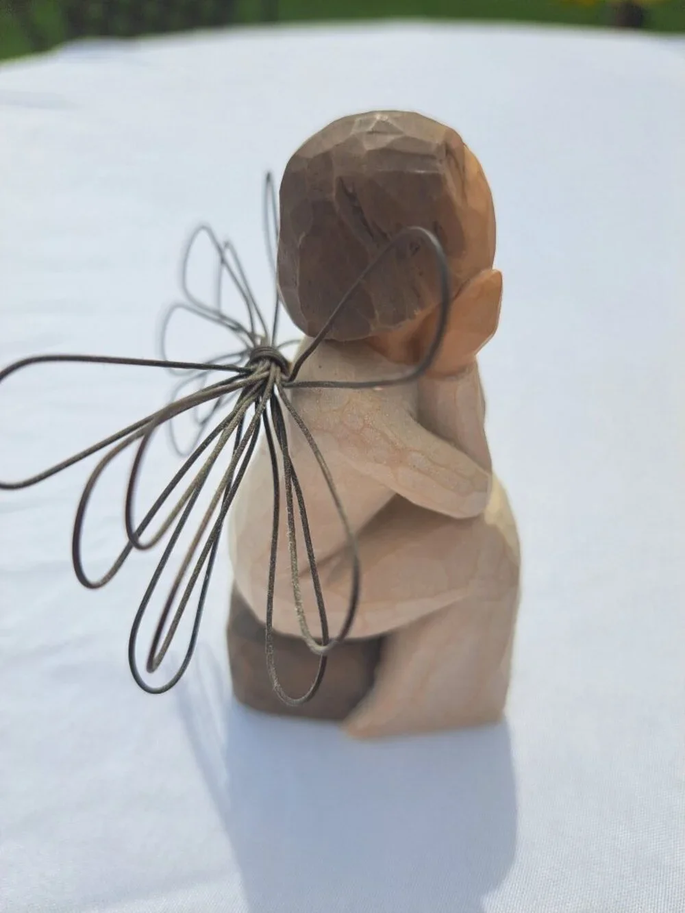 Willow Tree Angel Of Caring Figurine Susan Lordi Box Demdaco Hand-Painted Resin - Picture 8 of 10